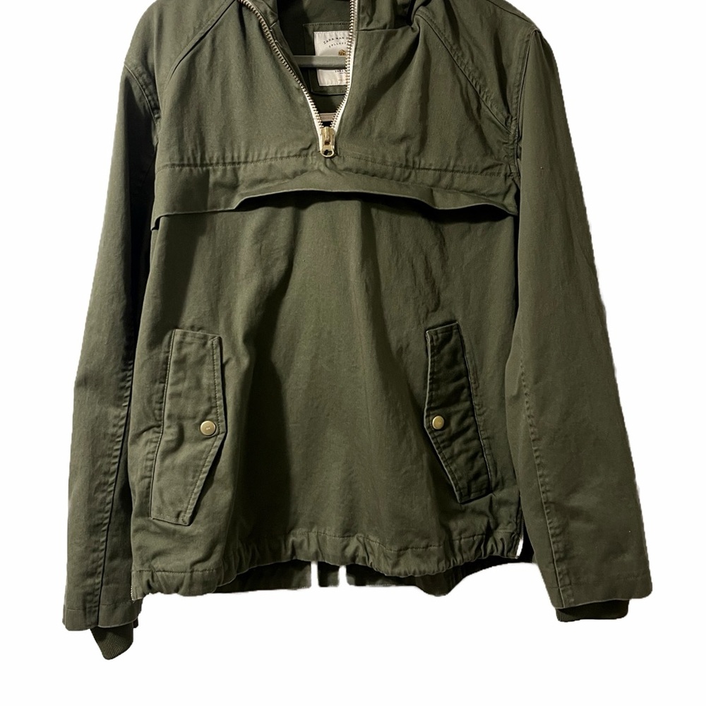 Zara Olive Green Denim Jacket